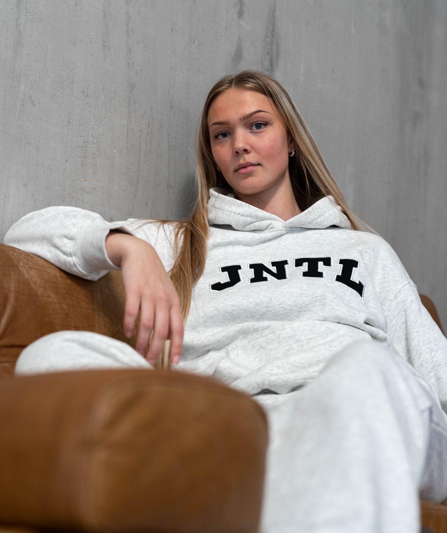 JNTL Oversized Hoodie (Light Grey)