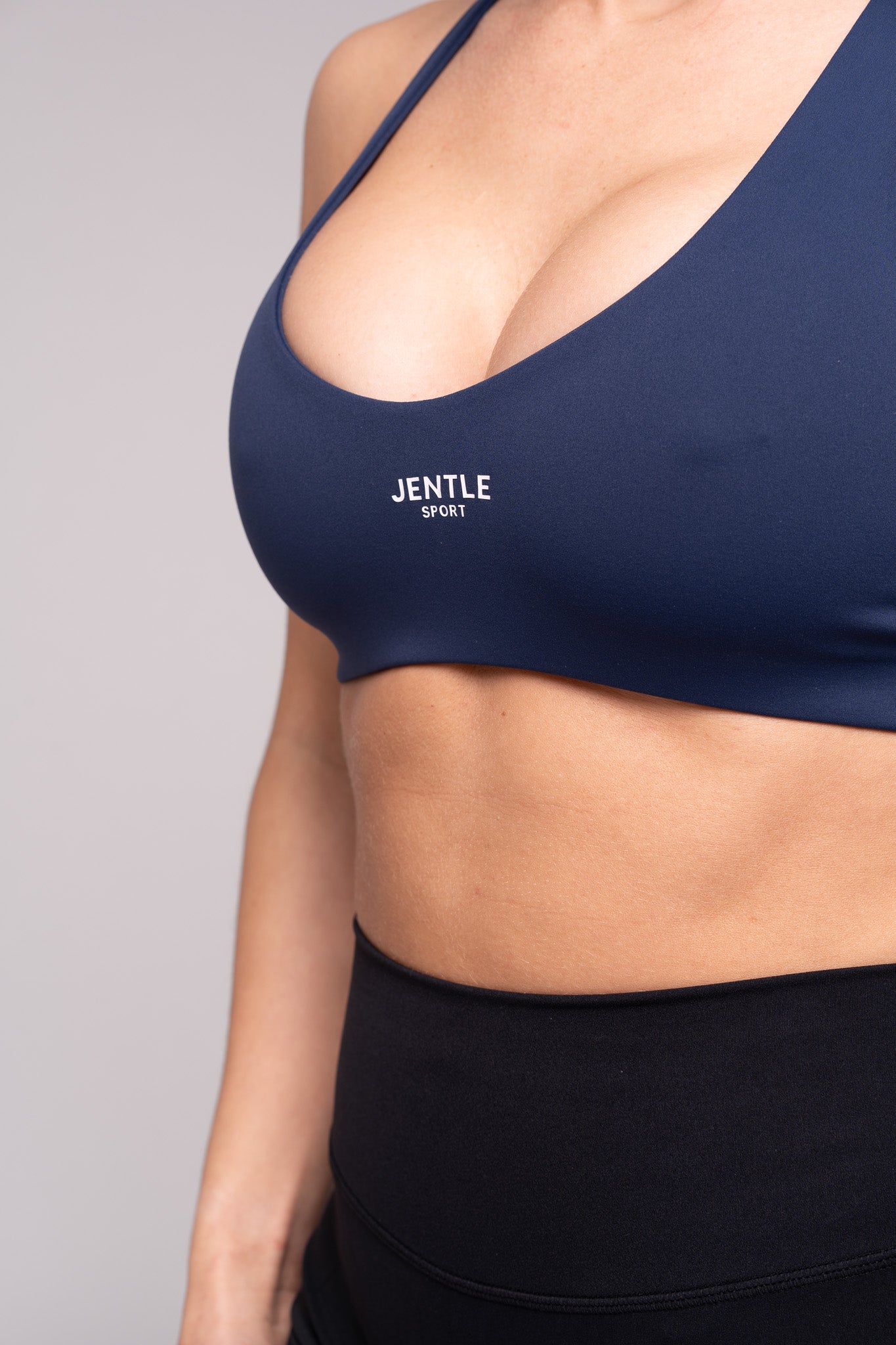 Sport Cross-back Sports Bra (Dark Blue)
