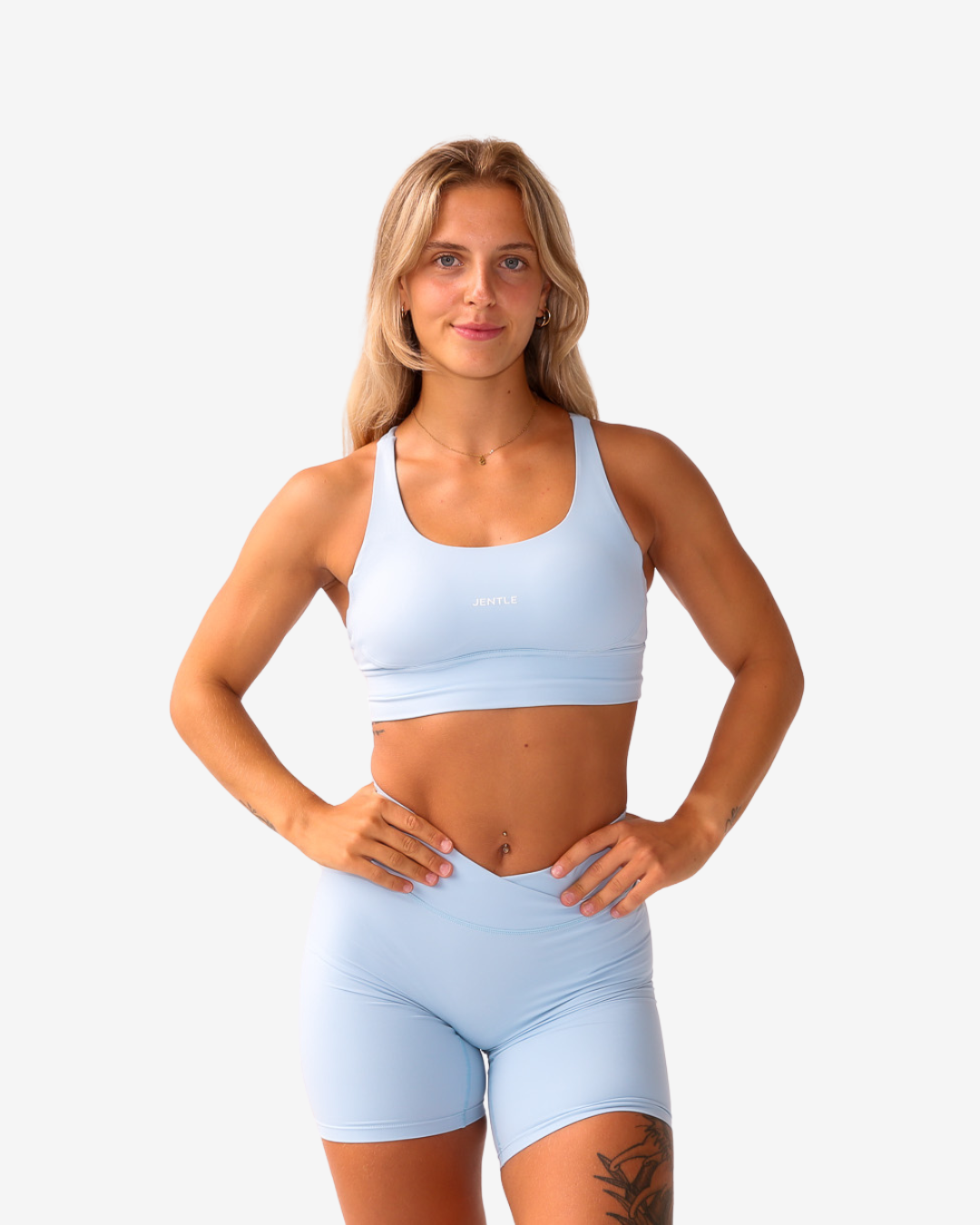 Thrive V-Cut Shorts (Baby Blue)