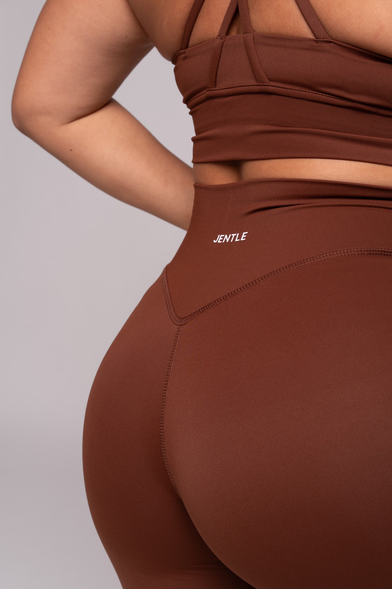 Thrive V-Cut Shorts (Brown)
