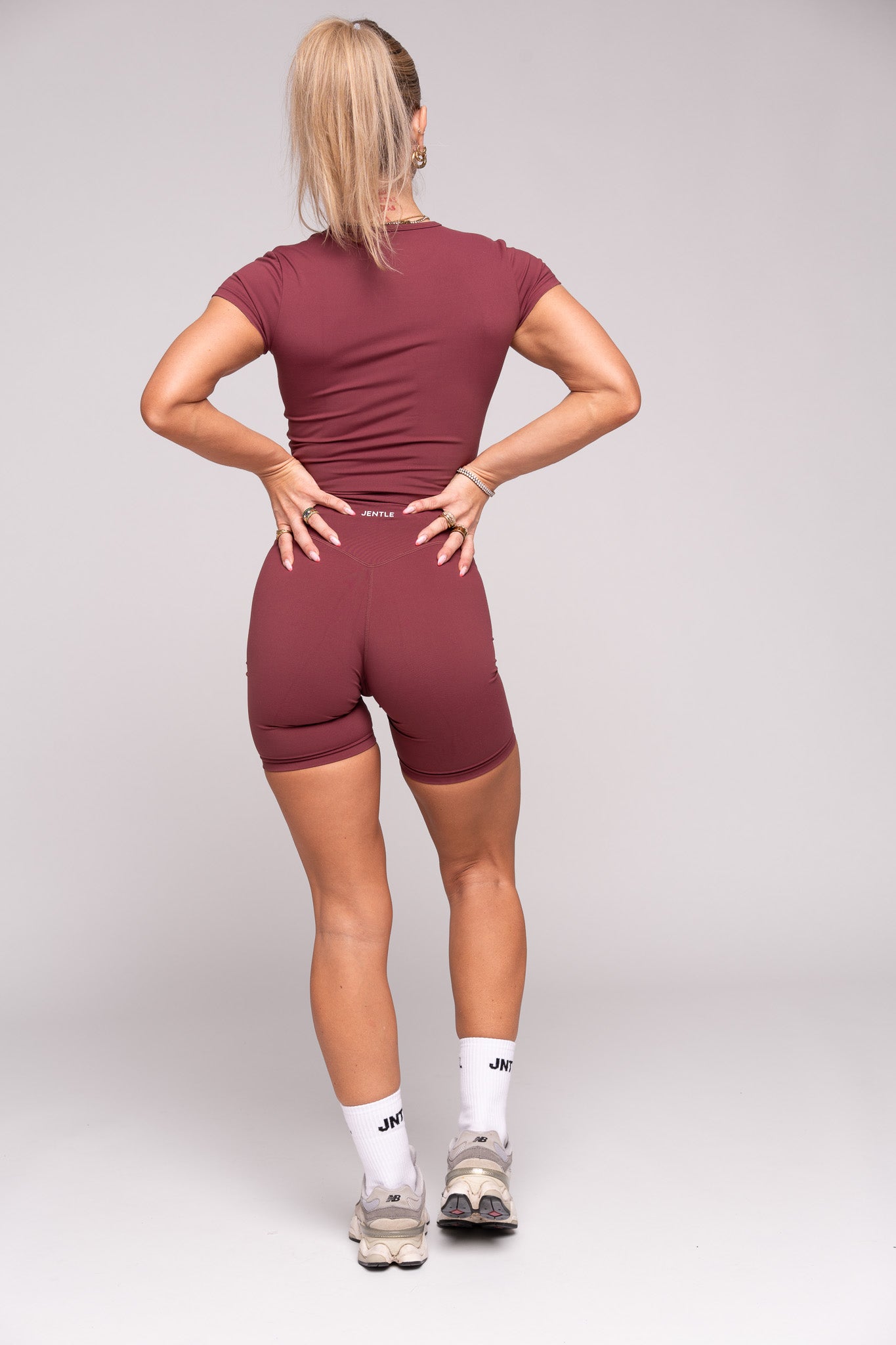 Thrive V-Cut Shorts (Bordeaux) & Thrive T-Shirt (Bordeaux)

